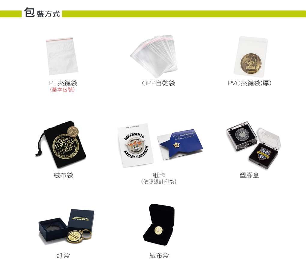 徽章包裝方式